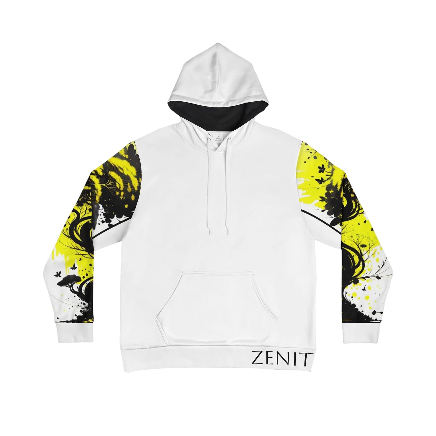 Solar Plexus Chakra Tree White Hoodie Printify