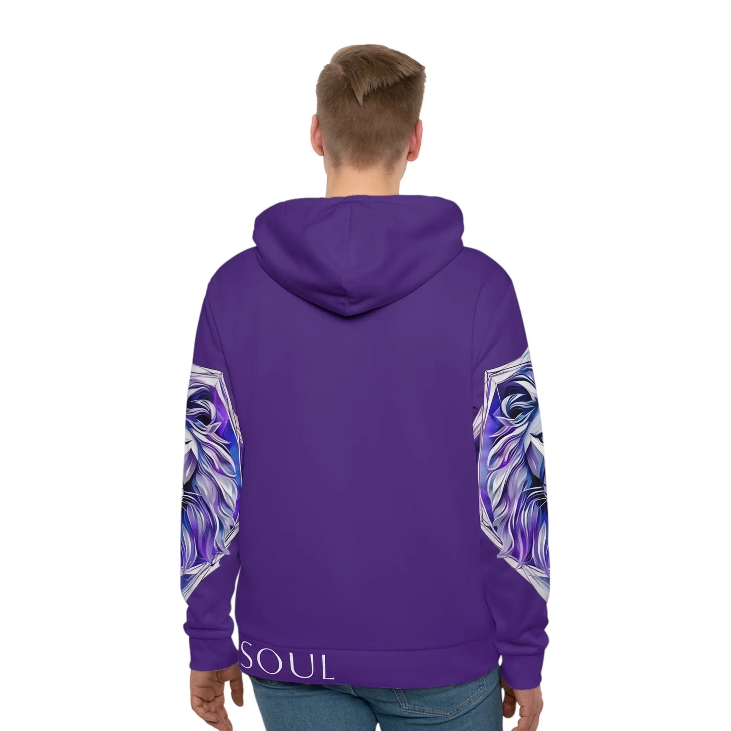 Leo Purple Hoodie Printify