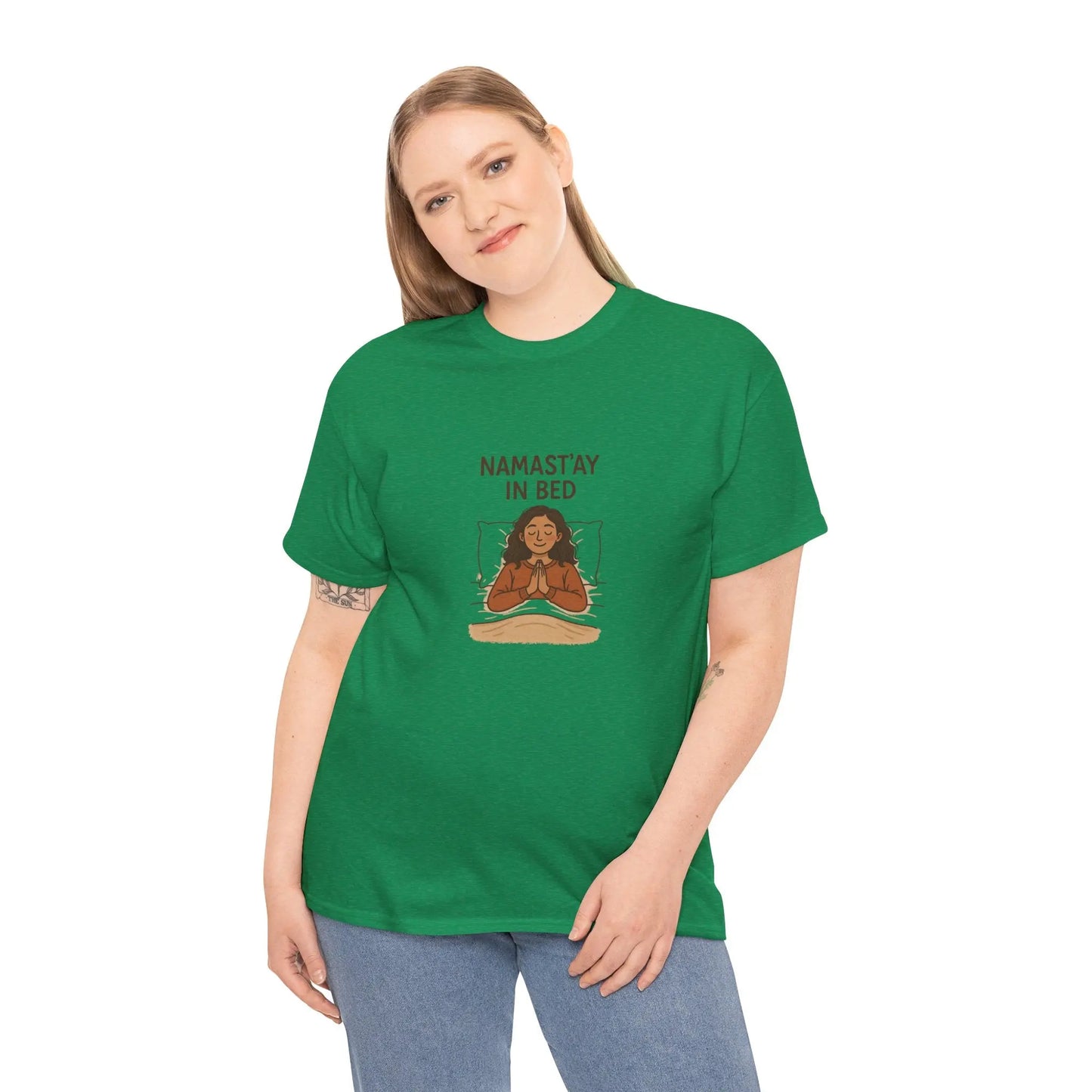 Namast'ay in Bed T-Shirt Printify
