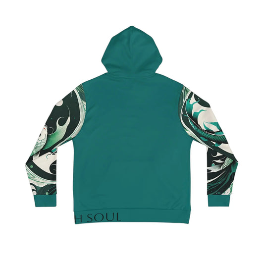 Pisces Dark Aquamarine Hoodie Printify