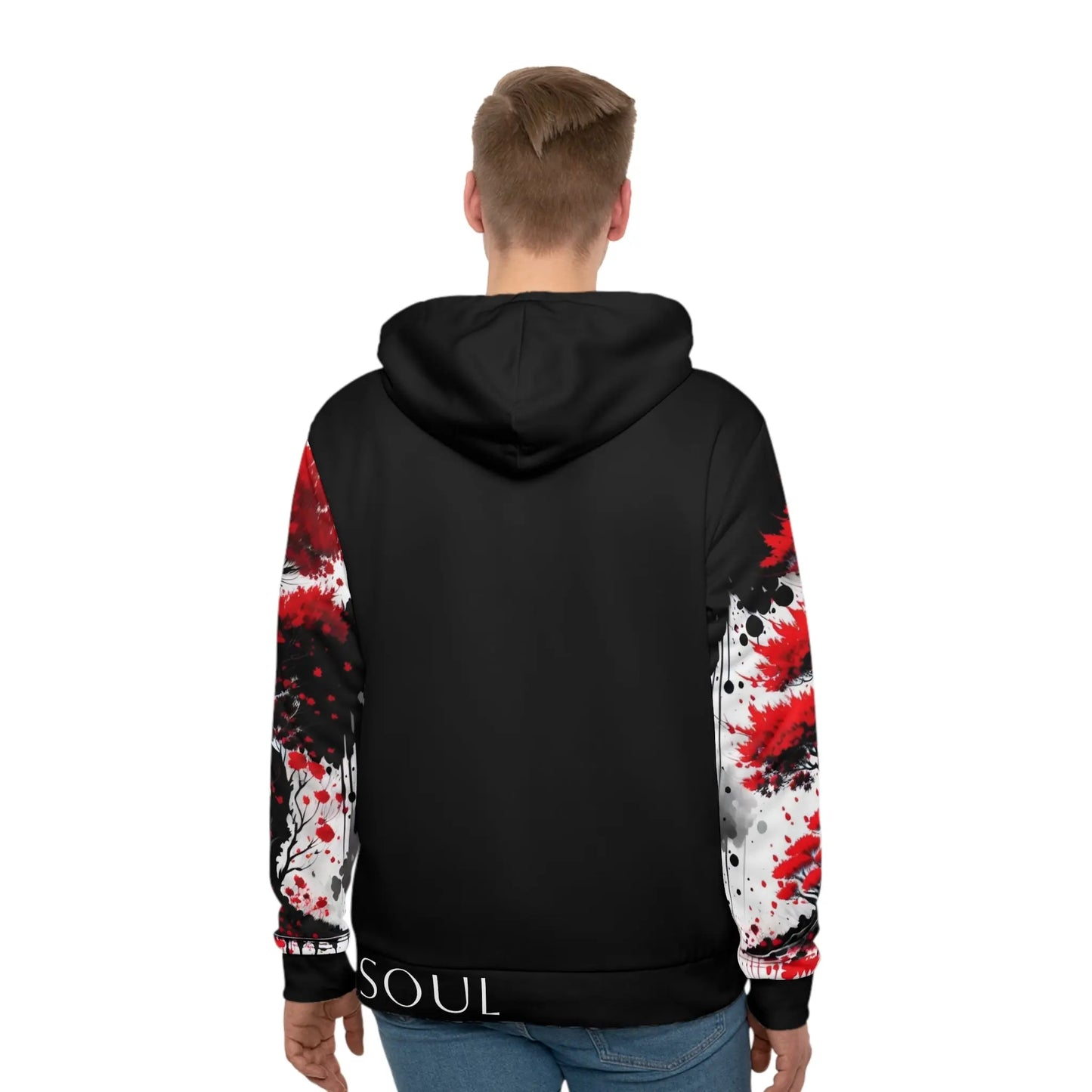 Root Chakra Black Hoodie Printify