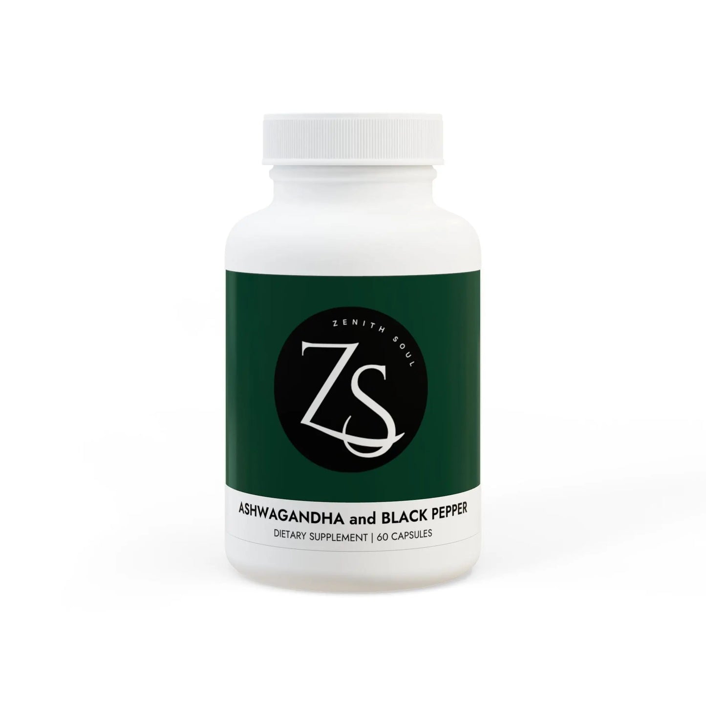 Ashwagandha and Black Pepper Supplement (60 capsules) Printify