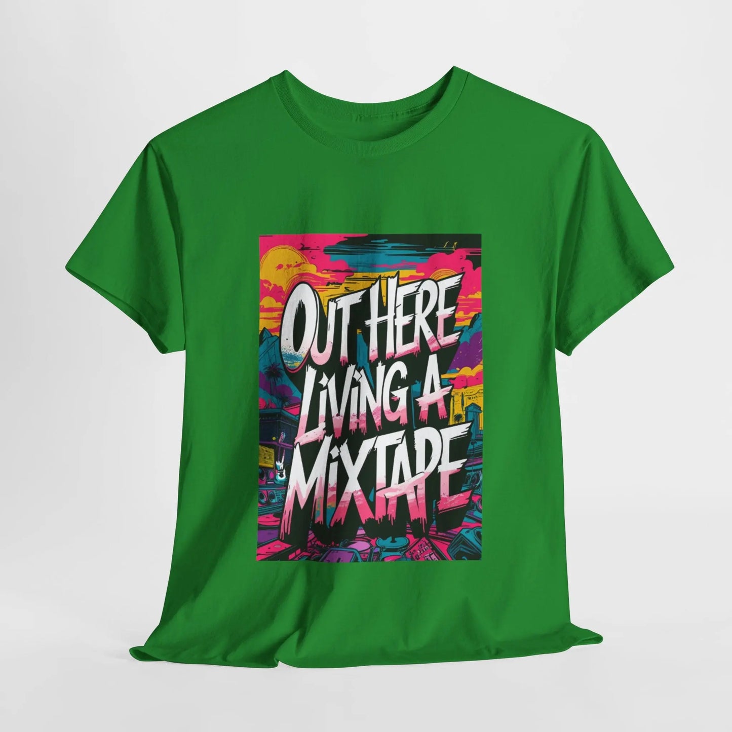 Out Here - Heavy Cotton Tee Printify