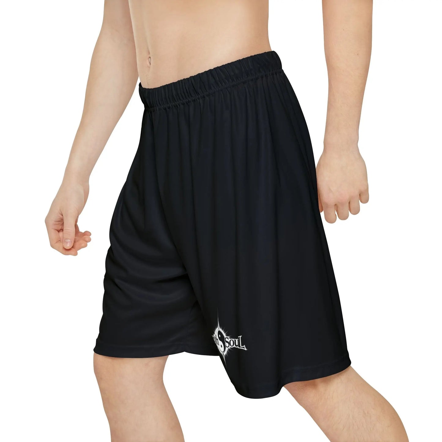 Men’s Sports Shorts Black (AOP) Printify