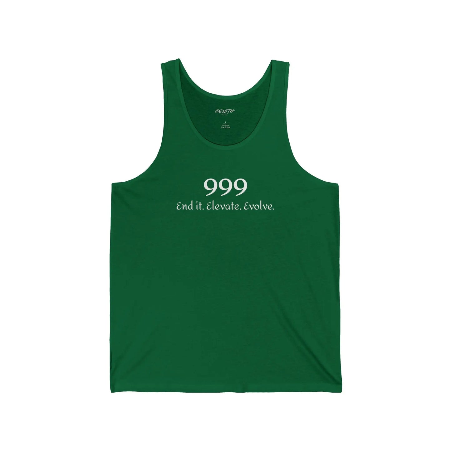 999- End it. Elevate. Evolve. Jersey Tank Printify