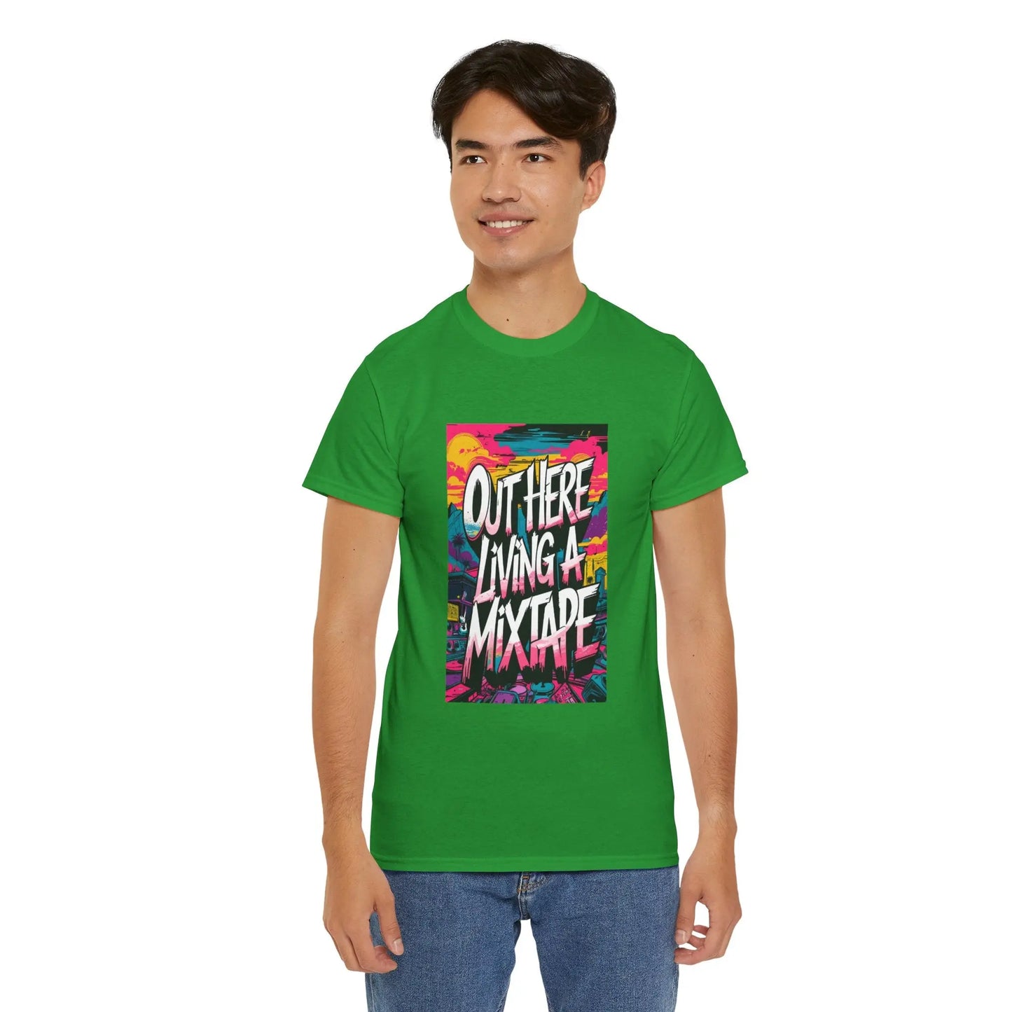 Out Here - Heavy Cotton Tee Printify