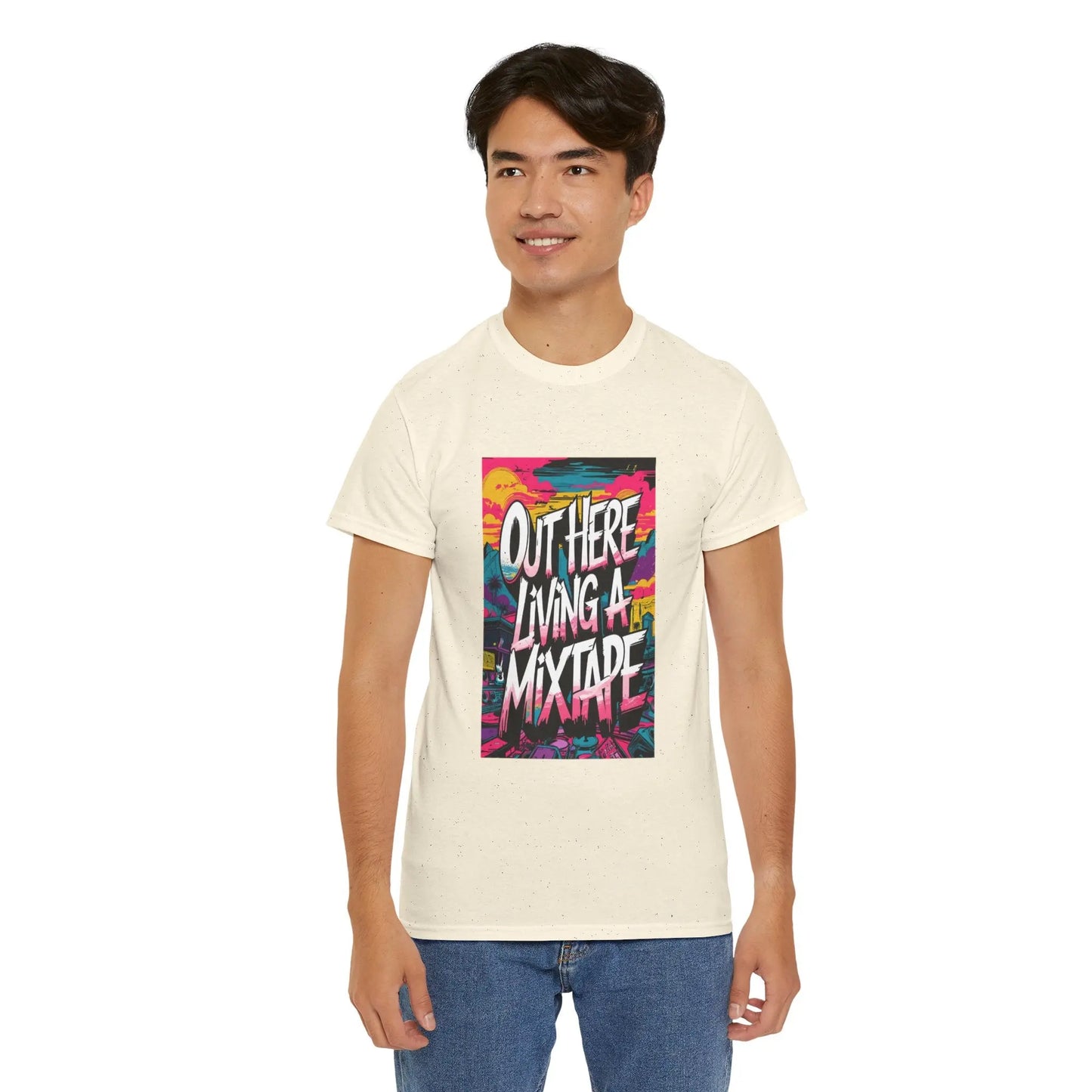 Out Here - Heavy Cotton Tee Printify