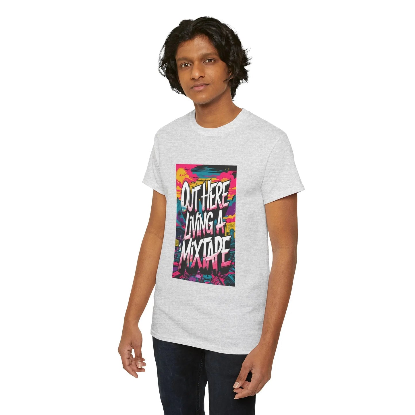 Out Here - Heavy Cotton Tee Printify