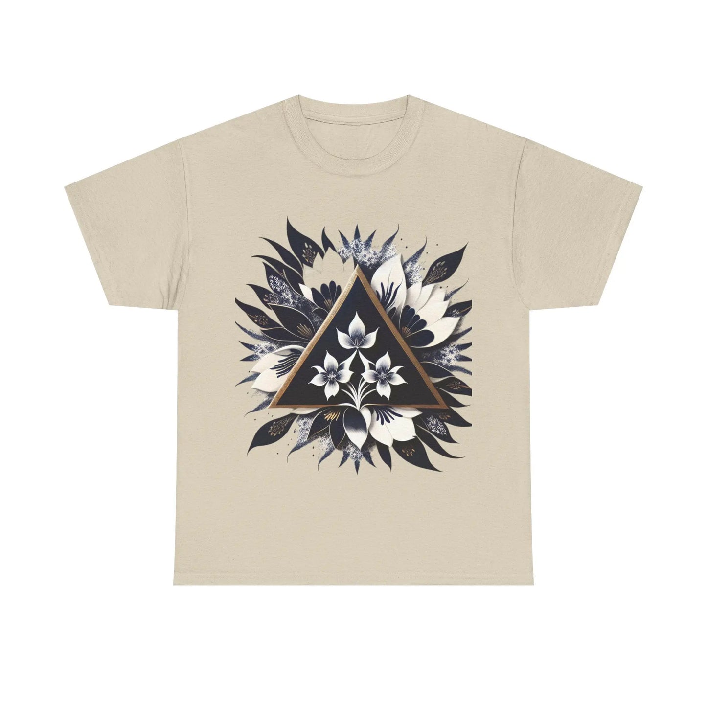 Floral Apex Unisex Heavy Cotton Tee - Zenith Soul LLC