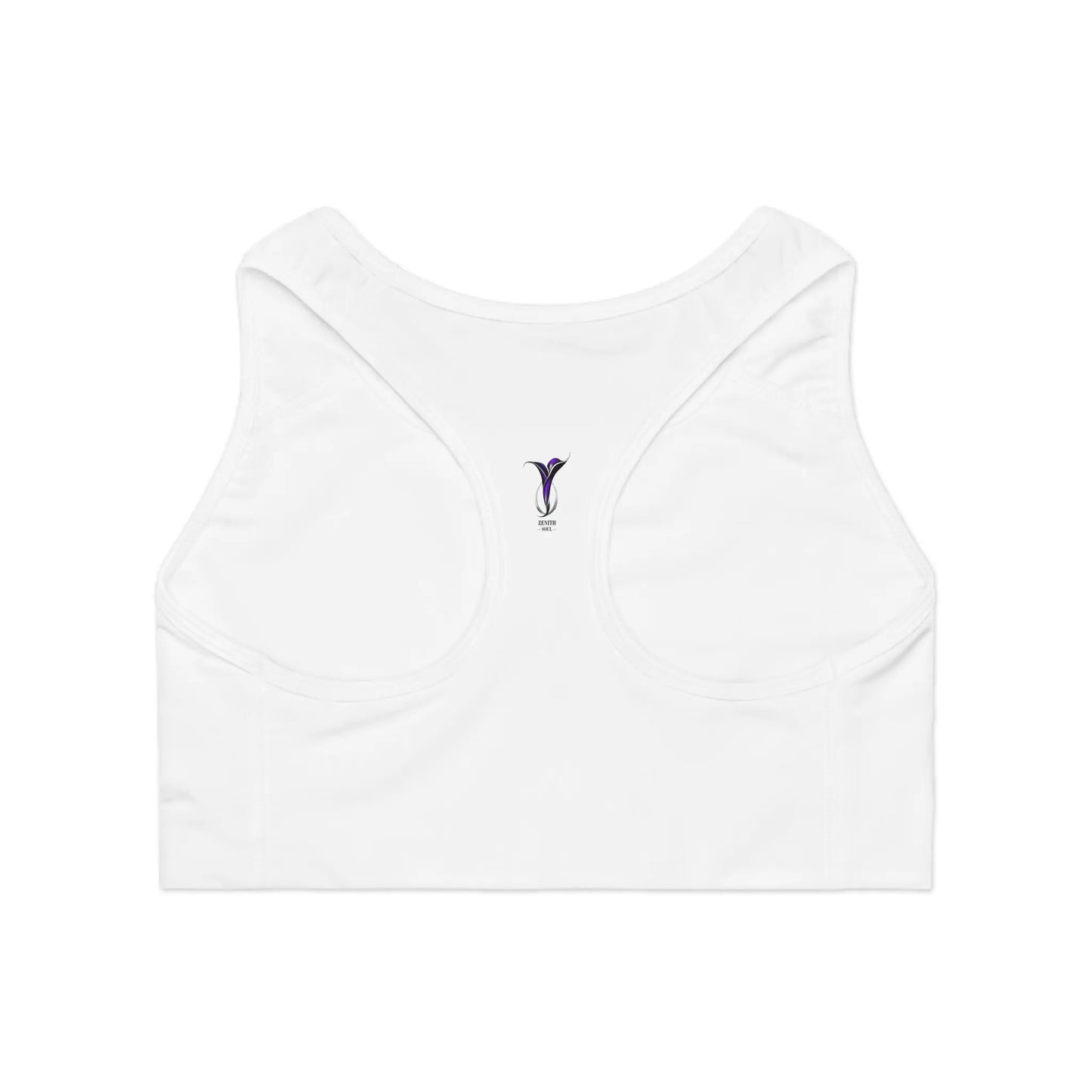 Leo White Sports Bra (AOP) Printify