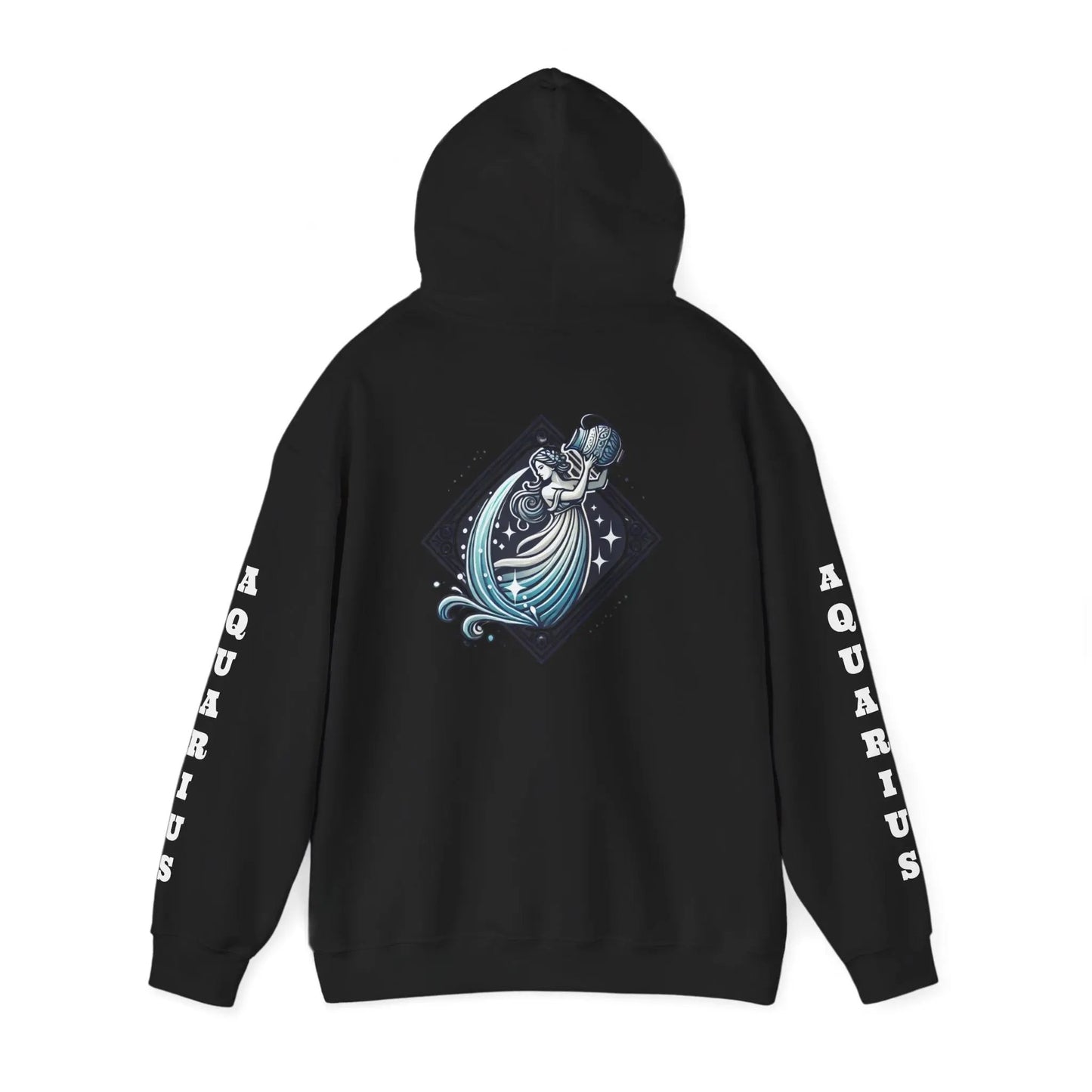 Aquarius Energy Everyday Hooded Sweatshirt Printify