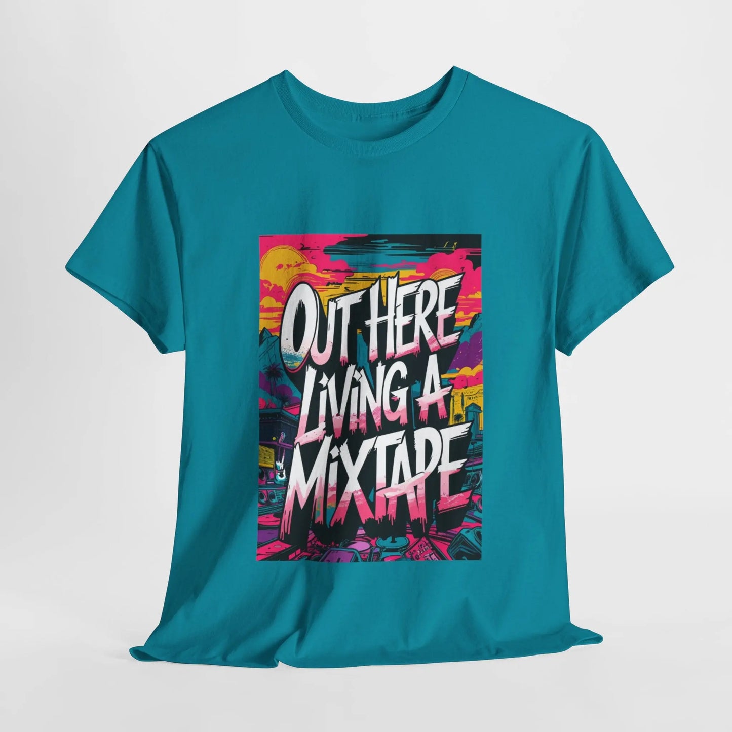 Out Here - Heavy Cotton Tee Printify