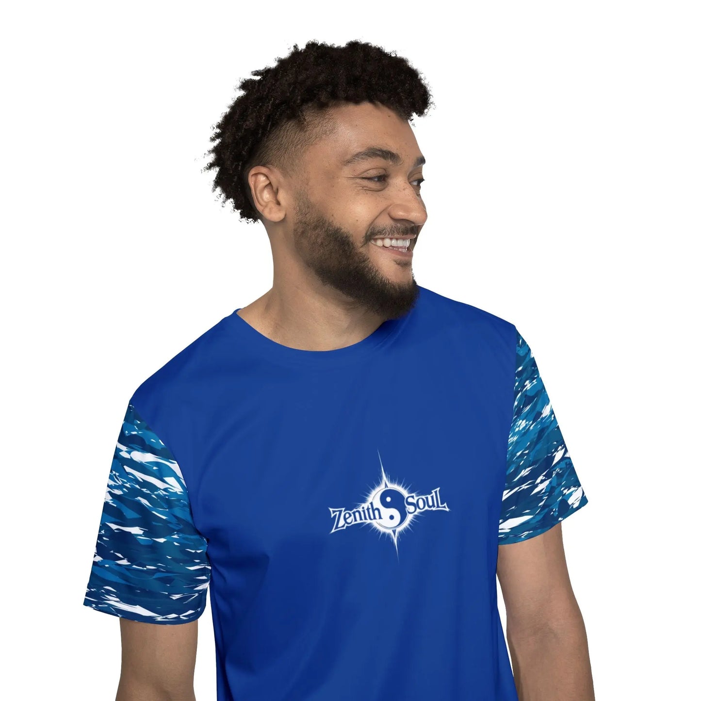 Camo Men's Sports Jersey Blue (AOP) Printify
