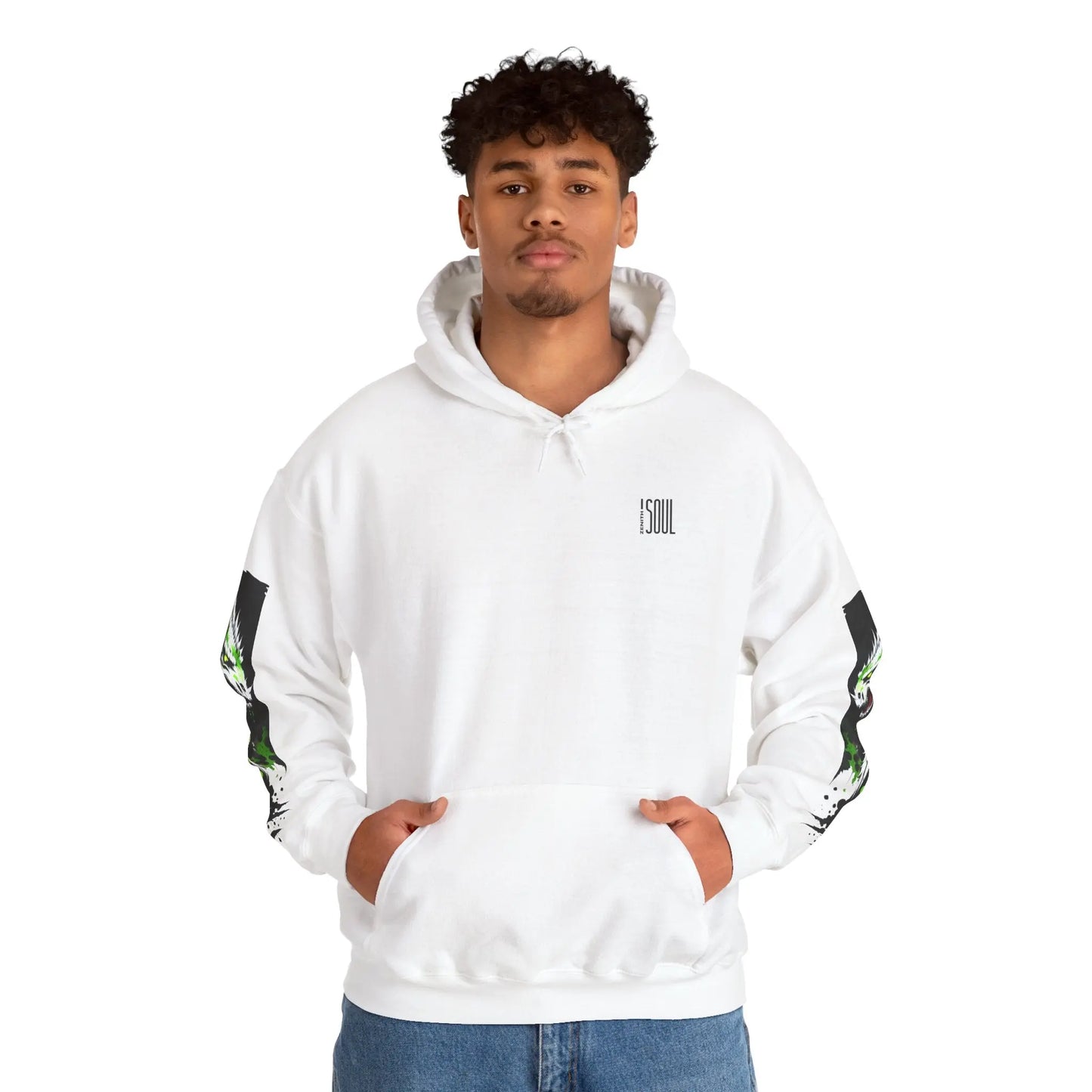 Green Dragon Hooded Sweatshirt Printify