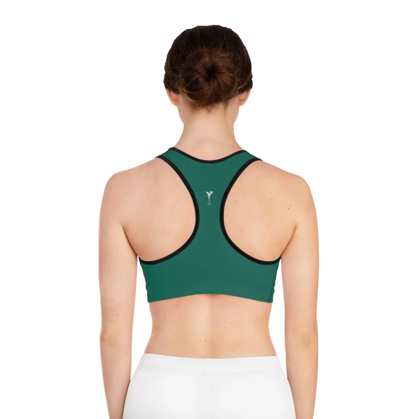 Gemini Teal Green Sports Bra (AOP) Printify