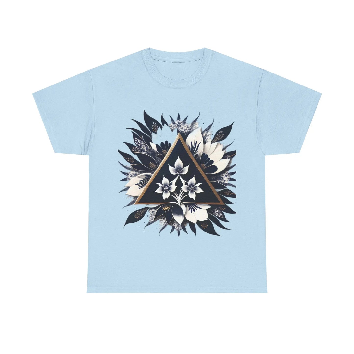 Floral Apex Unisex Heavy Cotton Tee - Zenith Soul LLC