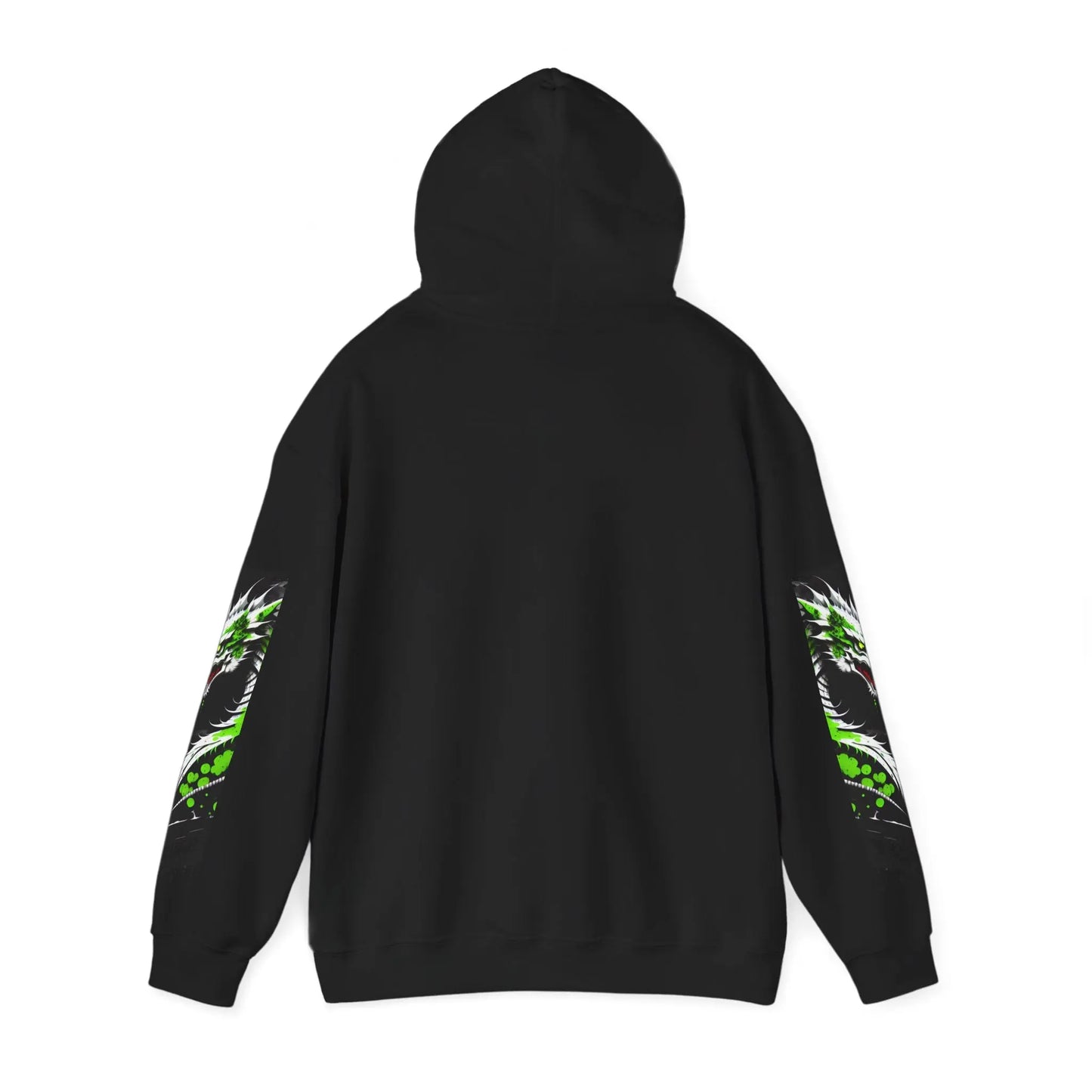 Green Dragon Hooded Sweatshirt Printify