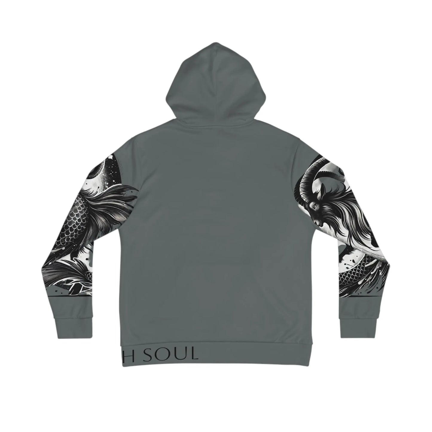 Capricorn Dark Gray Hoodie Printify