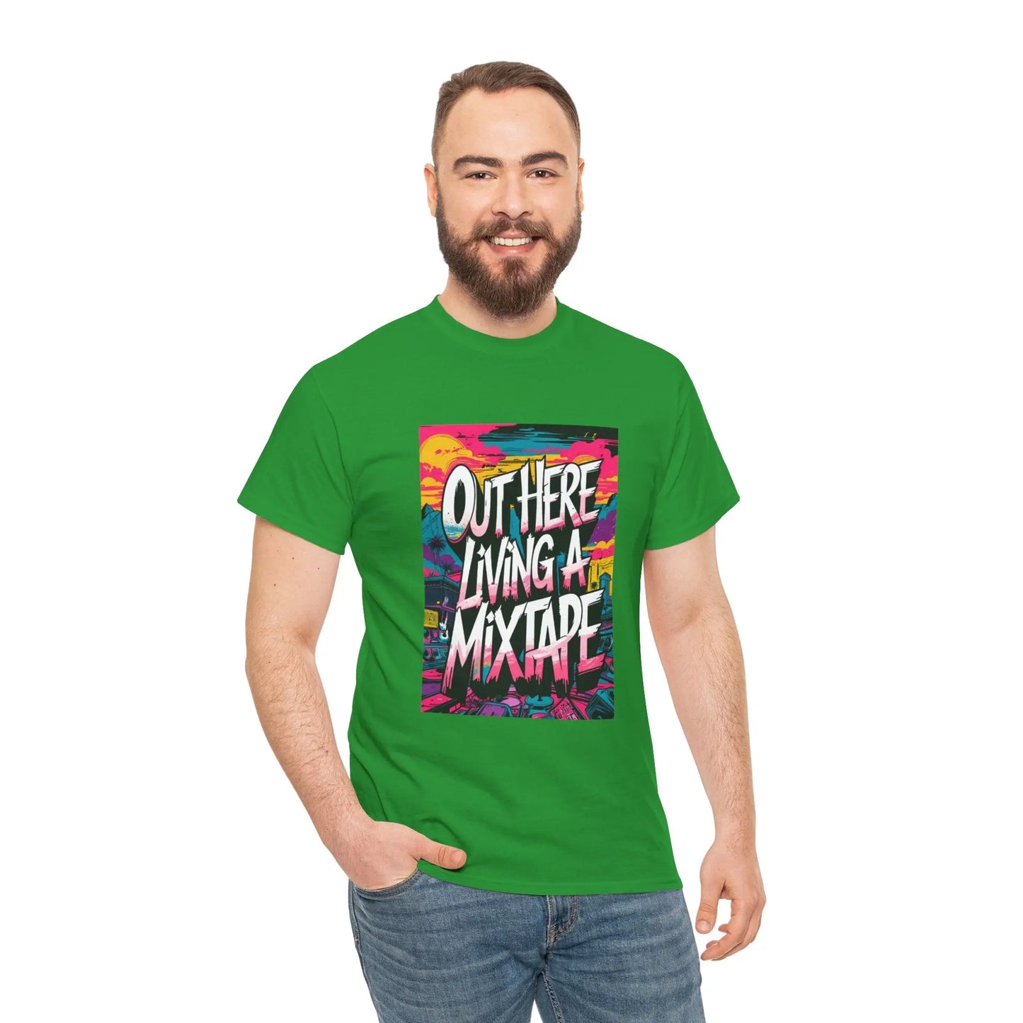Out Here - Heavy Cotton Tee Printify