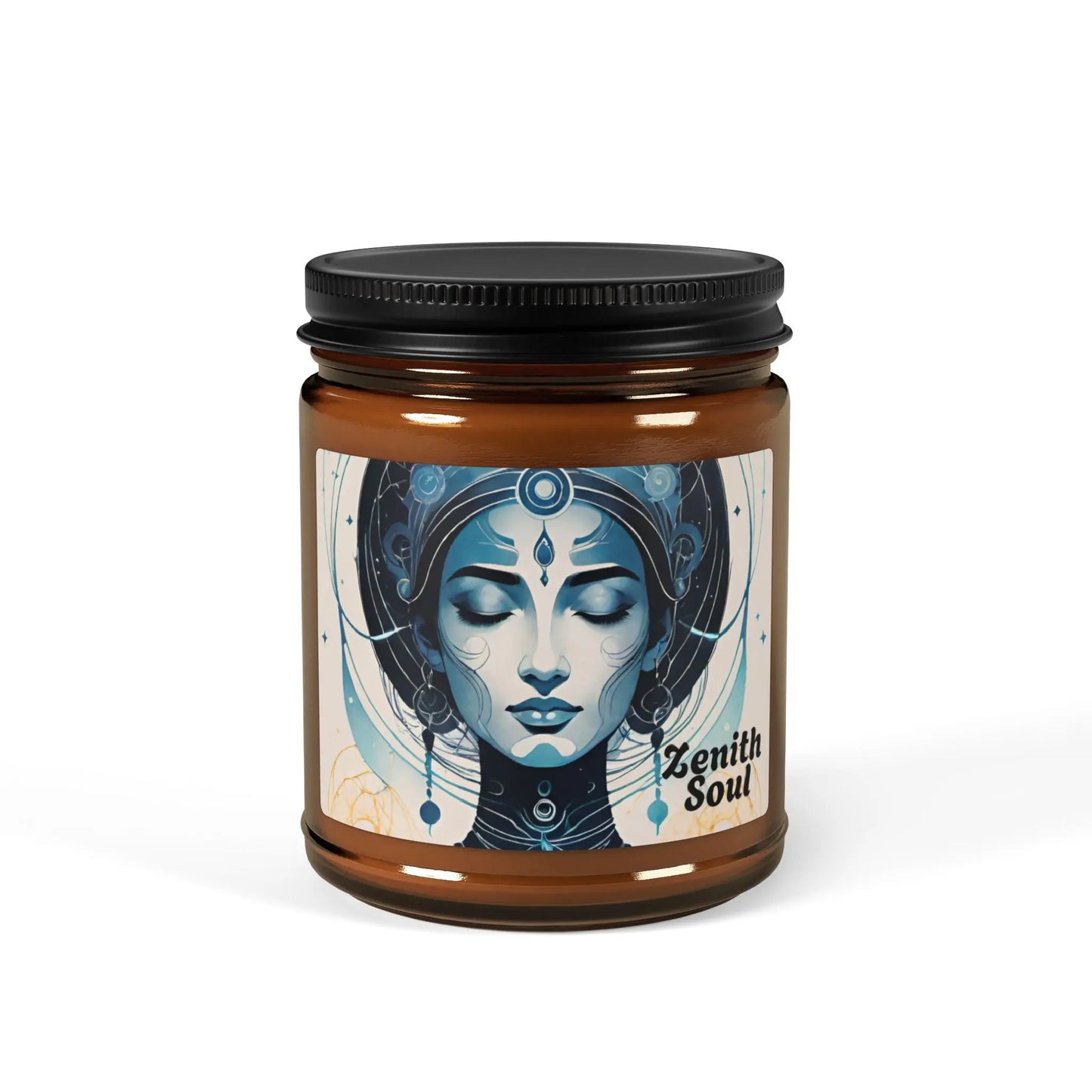 Namaste Glow - Scented Soy Candle (Multi-Size, Amber Jar) Printify