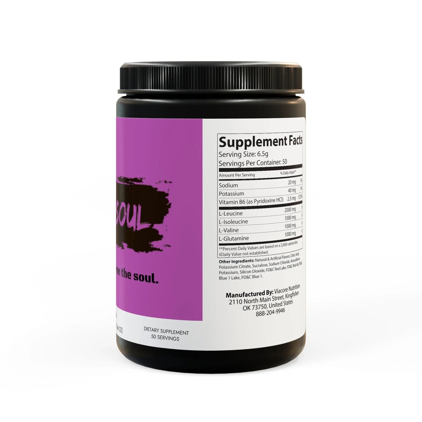 BCAA Supplement, Grape (325g, 11.46oz, 50 servings) Printify