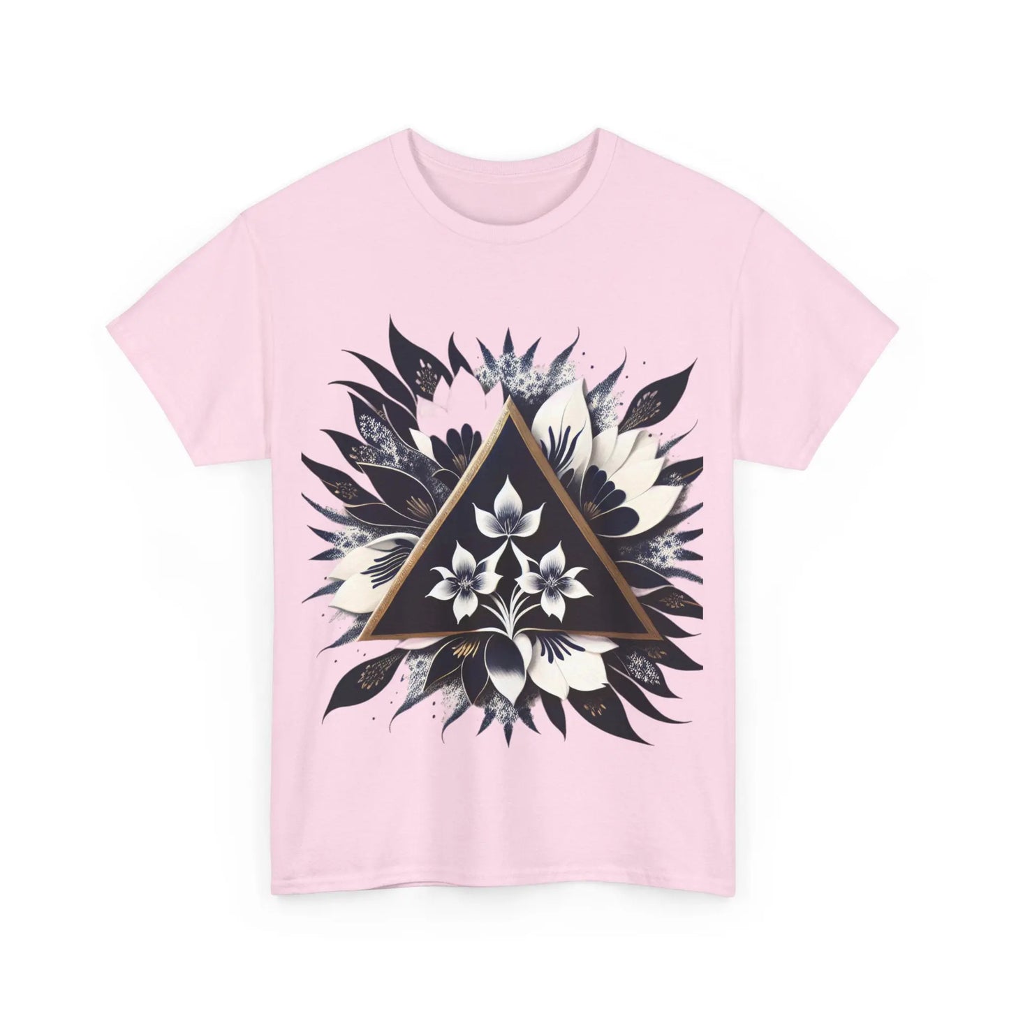 Floral Apex Unisex Heavy Cotton Tee - Zenith Soul LLC