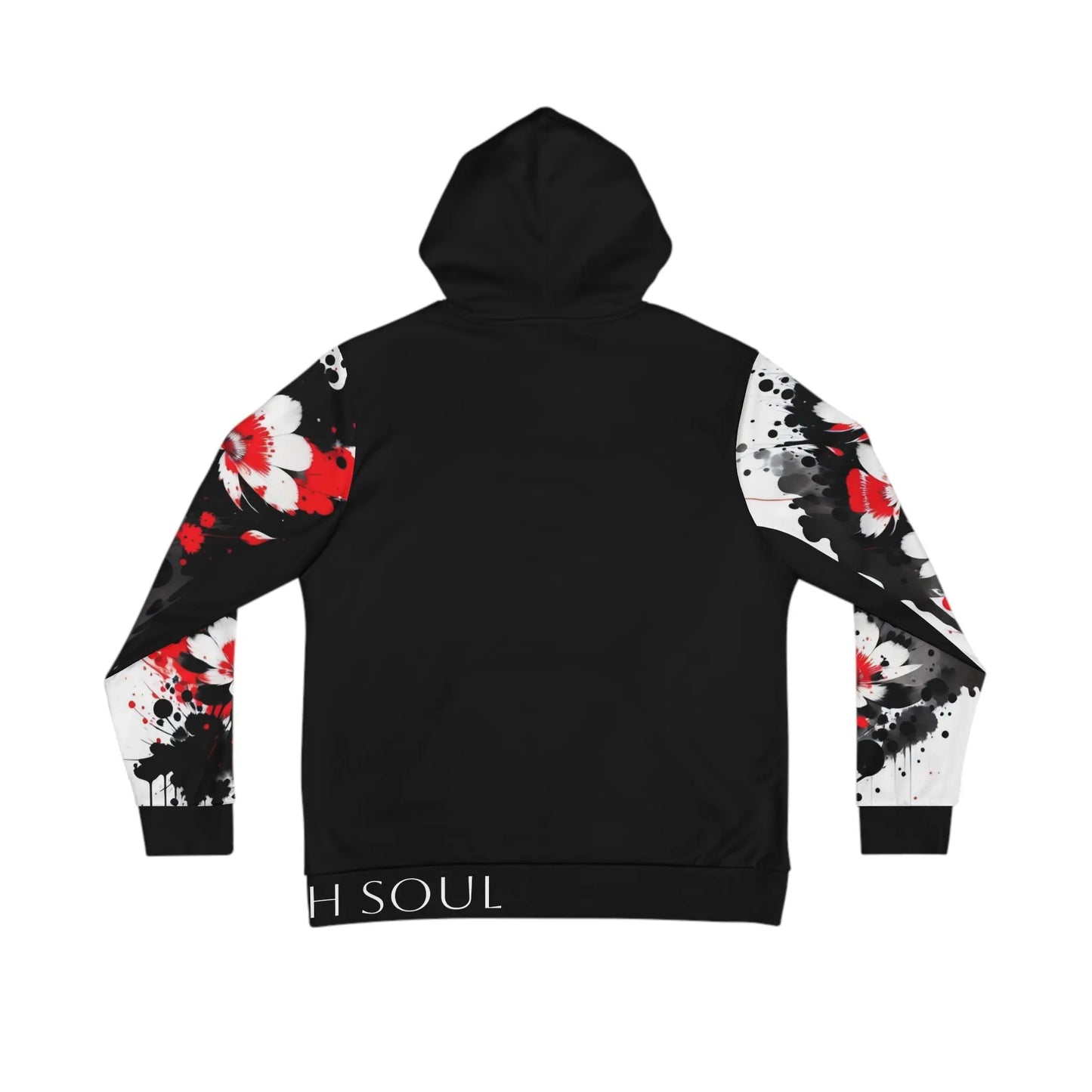 Root Chakra Flower Black Hoodie Printify