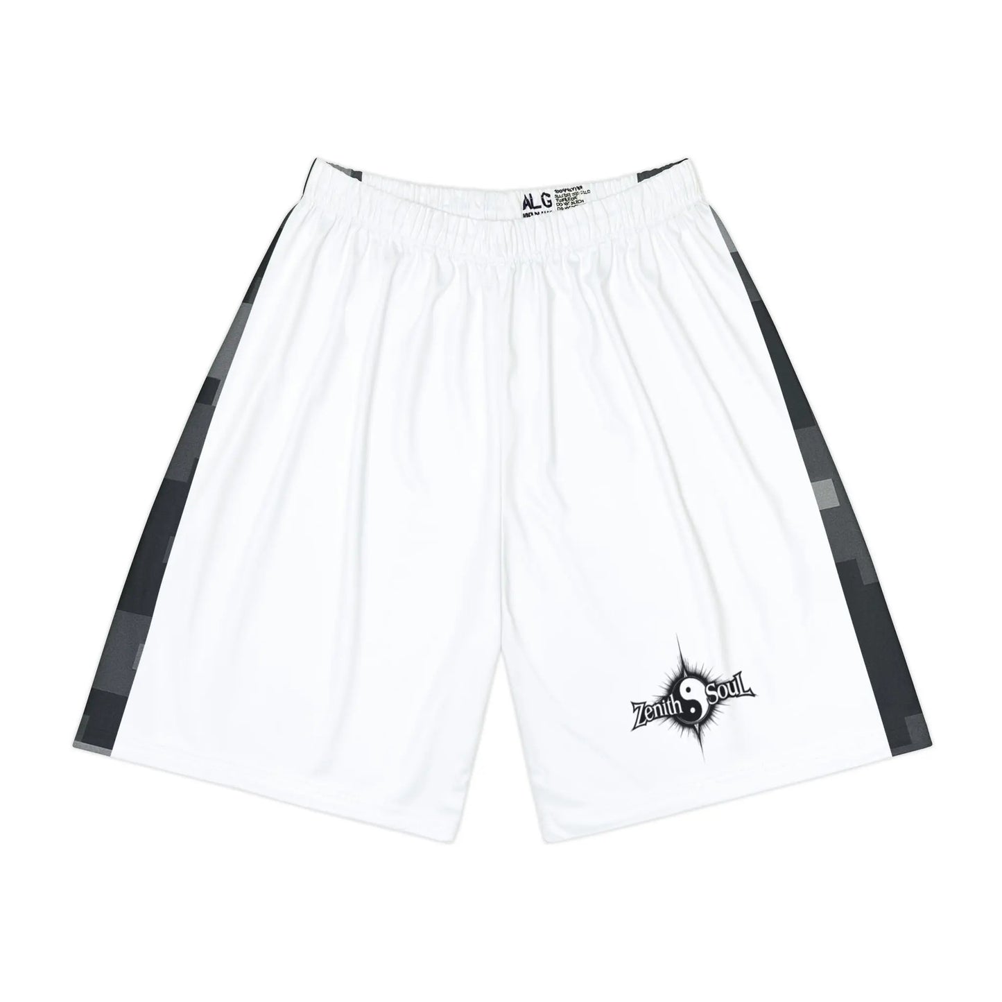 Camo Men’s Sports Shorts White (AOP) Printify