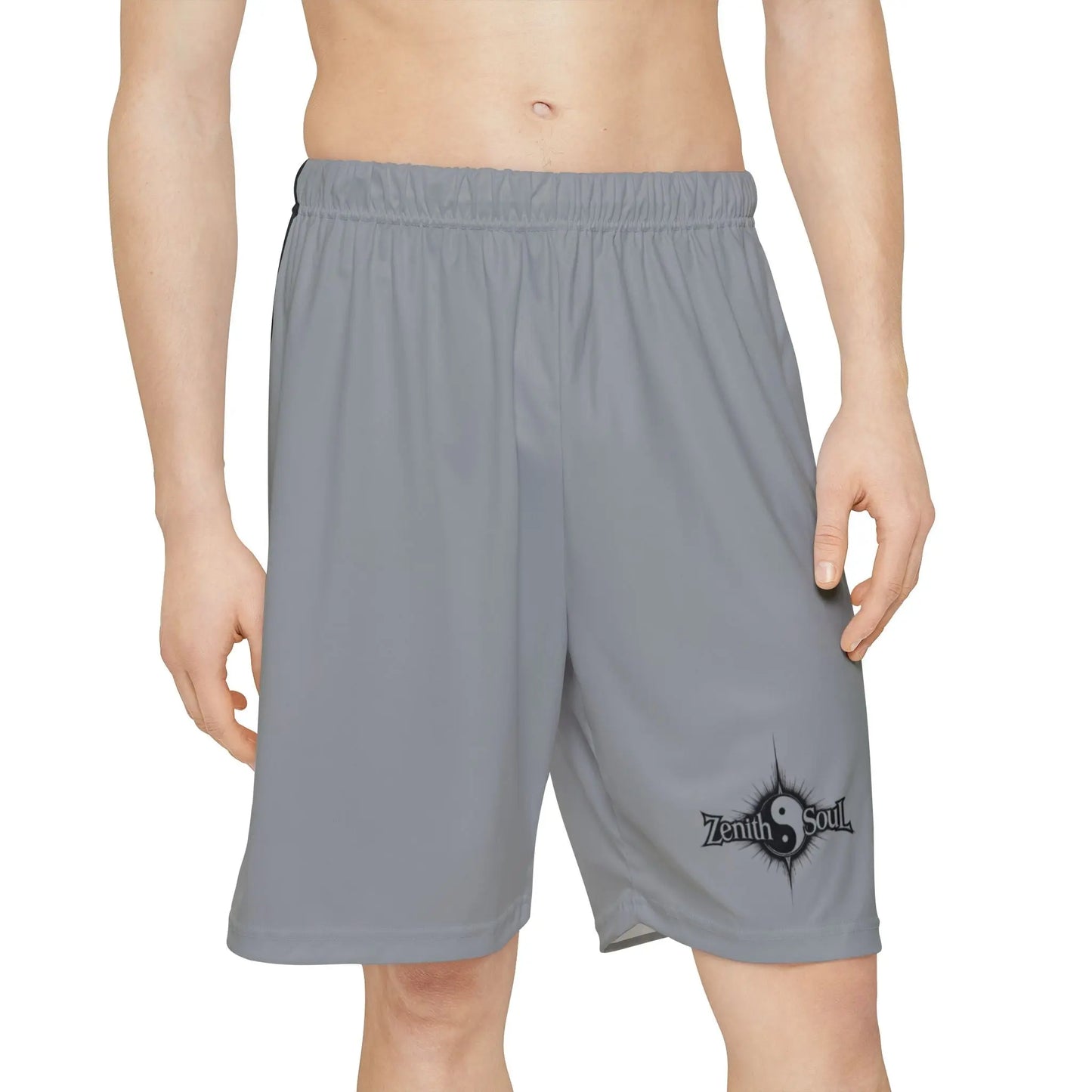 Camo Men’s Sports Shorts Gray (AOP) Printify