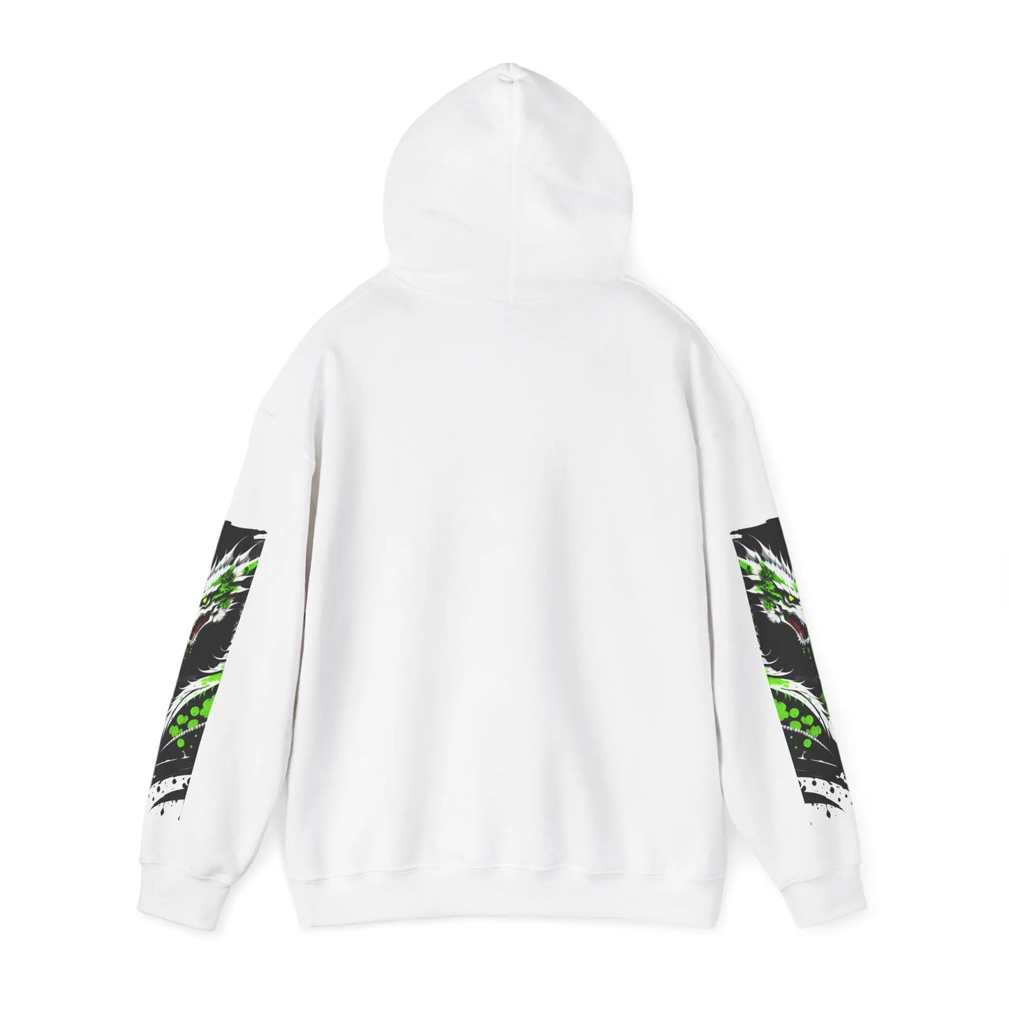 Green Dragon Hooded Sweatshirt Printify