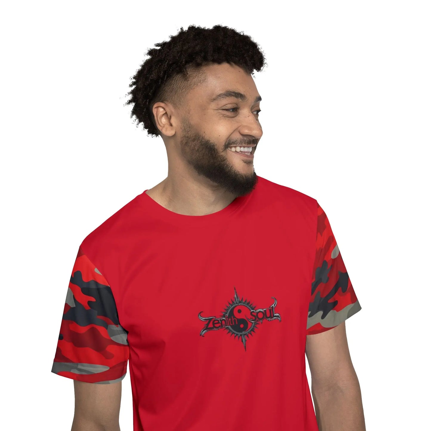 Camo Men's Sports Jersey Red (AOP) Printify