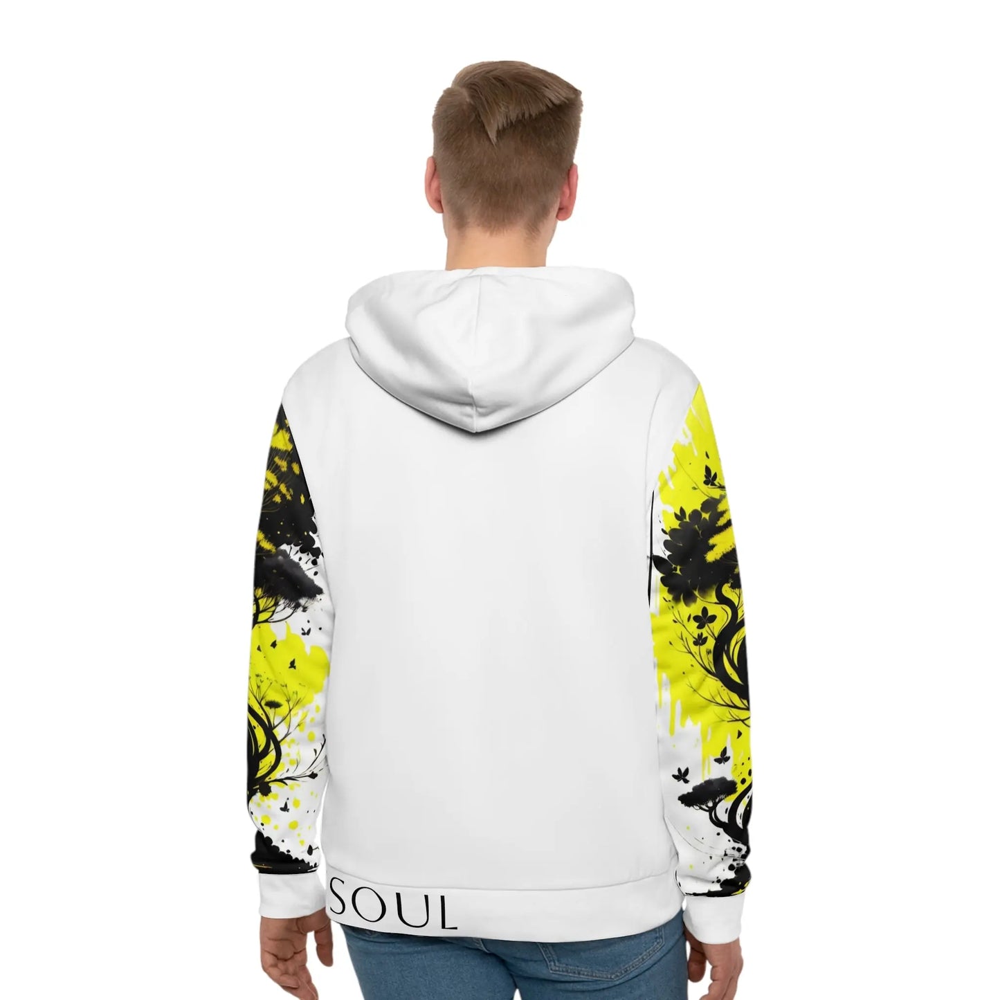Solar Plexus Chakra Tree White Hoodie Printify