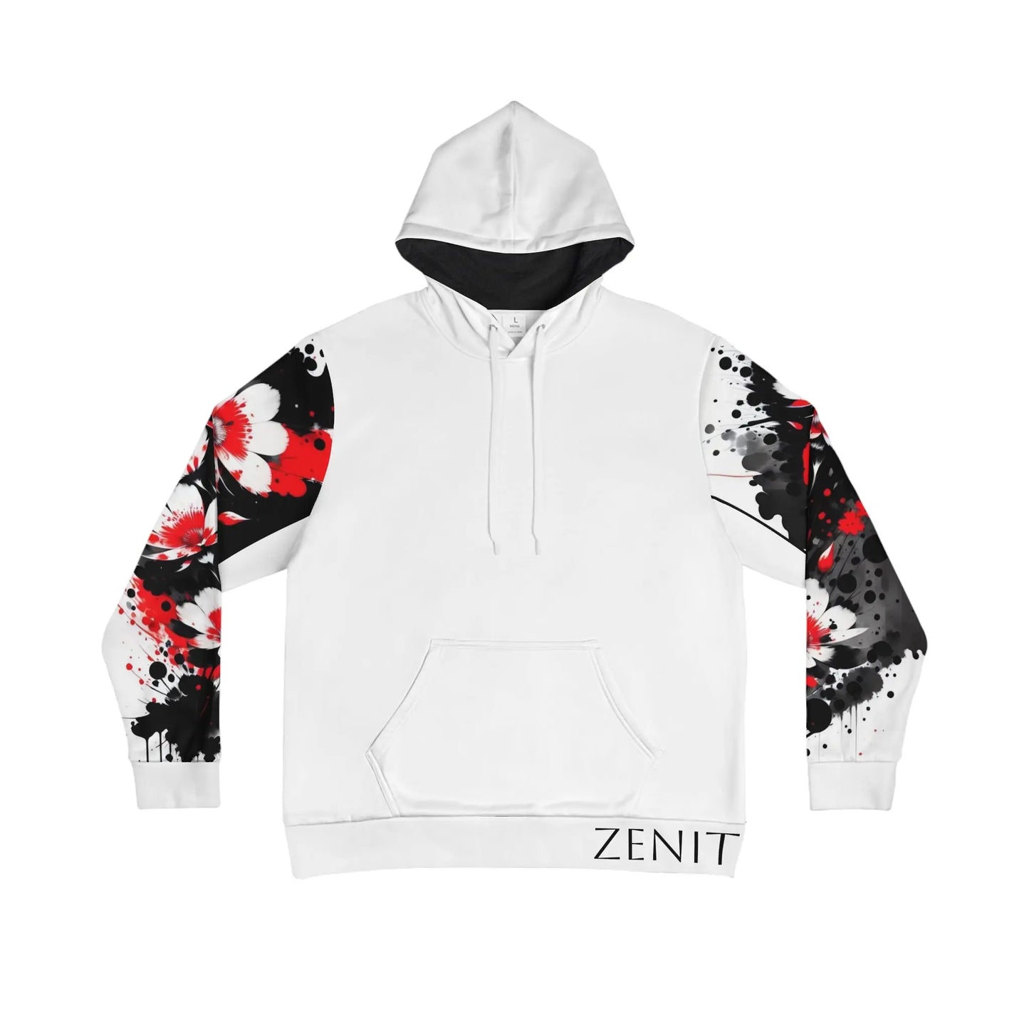 Root Chakra Flower White Hoodie Printify