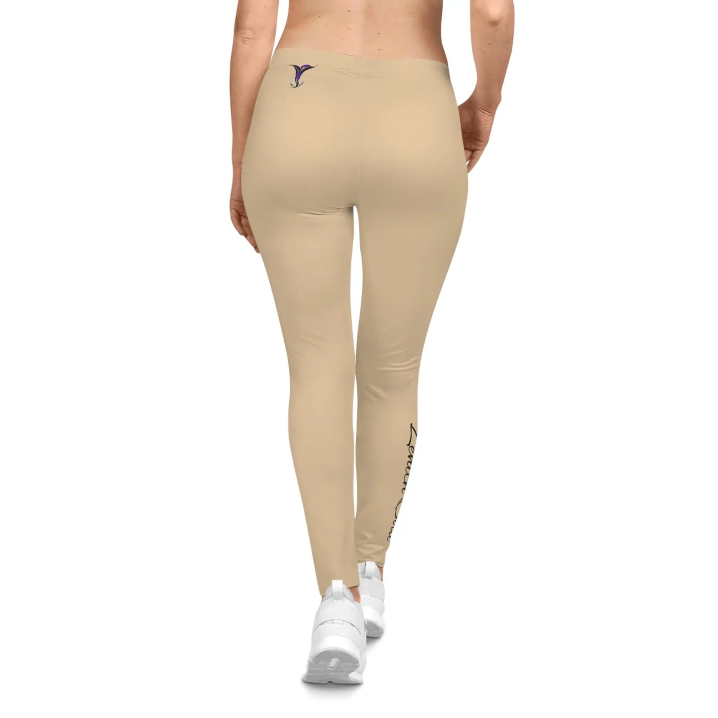 Tranquil Space Tan Women's Casual Leggings (AOP) Printify