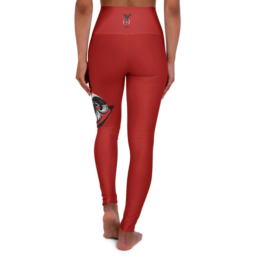 Aries Crimson High Waisted Yoga Leggings (AOP) Printify