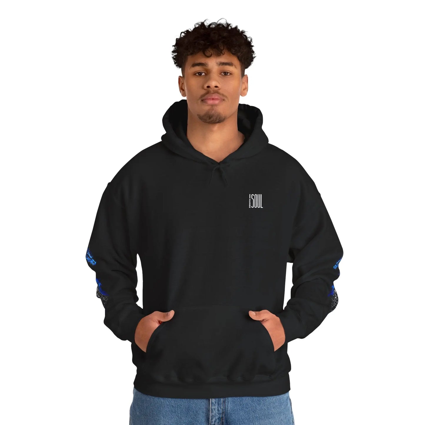 Blue Dragon Hooded Sweatshirt Printify