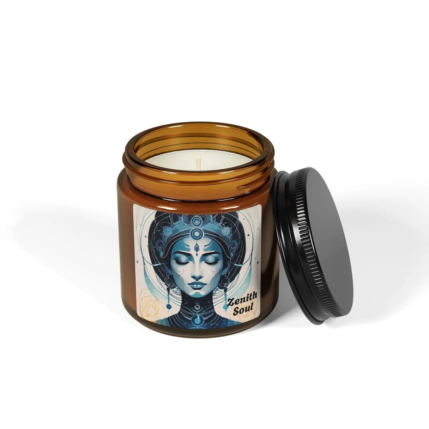 Namaste Glow - Scented Soy Candle (Multi-Size, Amber Jar) Printify
