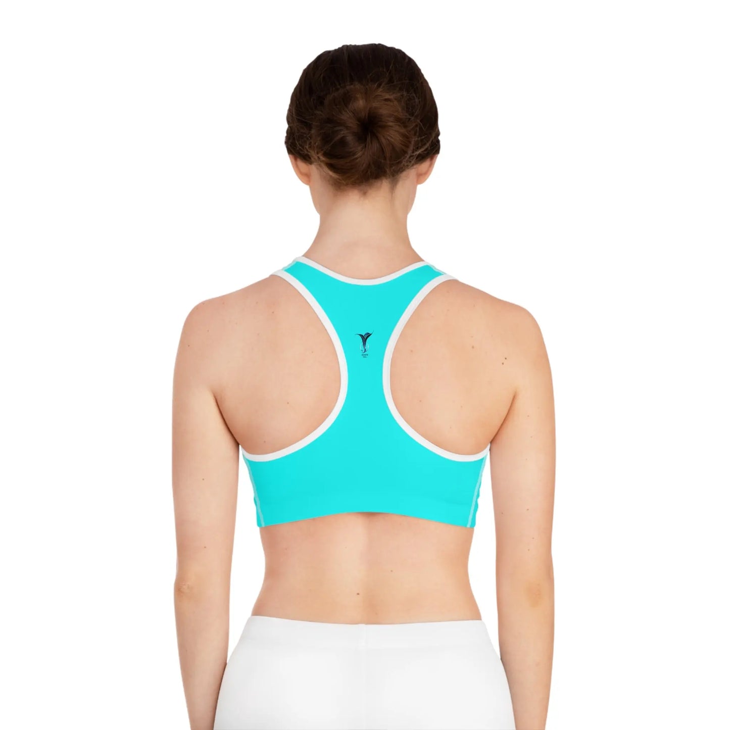 Aquarius Turquoise Sports Bra (AOP) Printify
