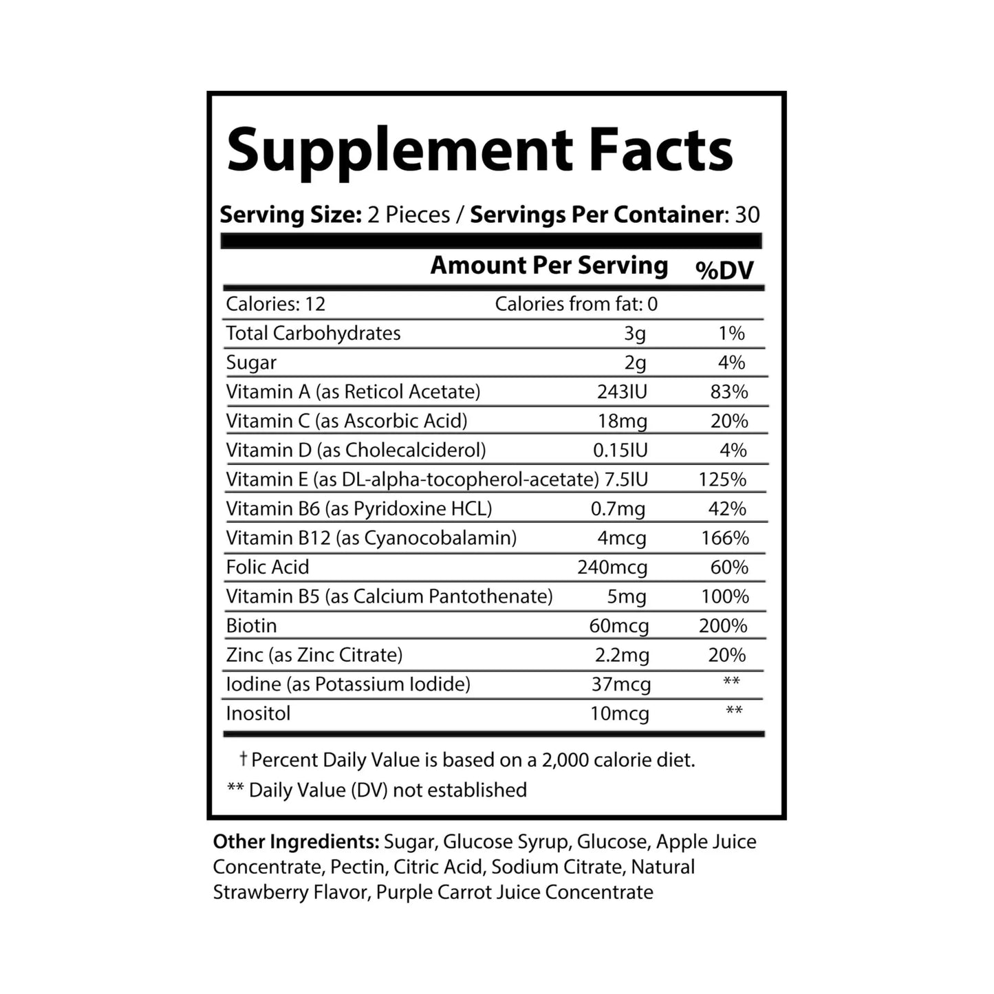 Multivitamin Gummies for Adults (60 Gummies) Printify