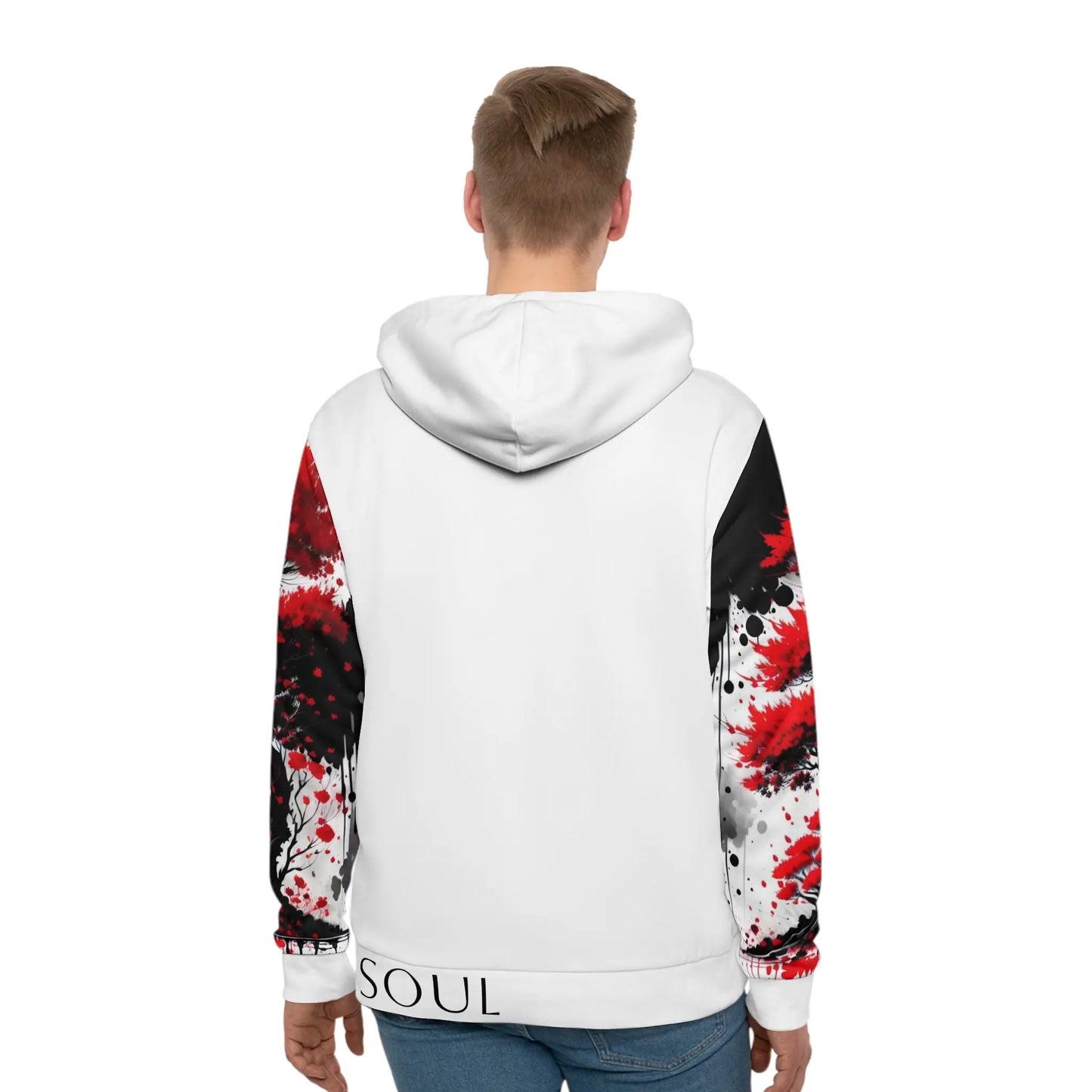 Root Chakra White Hoodie Printify