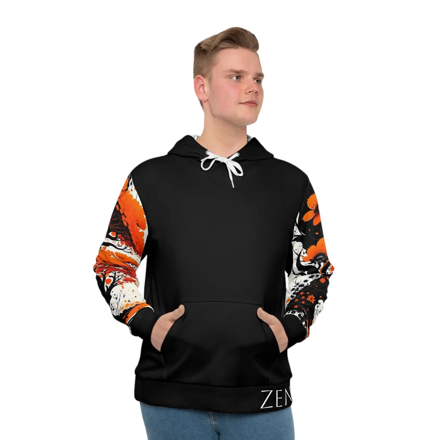 Sacral Chakra Tree Black Hoodie Printify