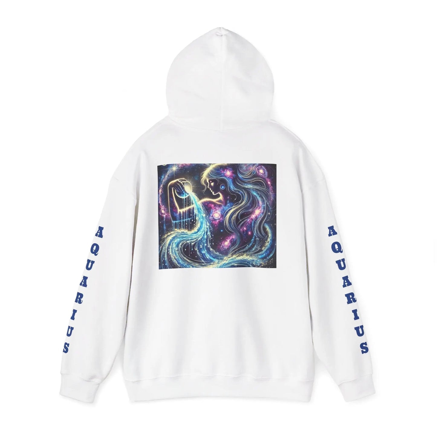 Aquarius Energy Everyday Hooded Sweatshirt Printify