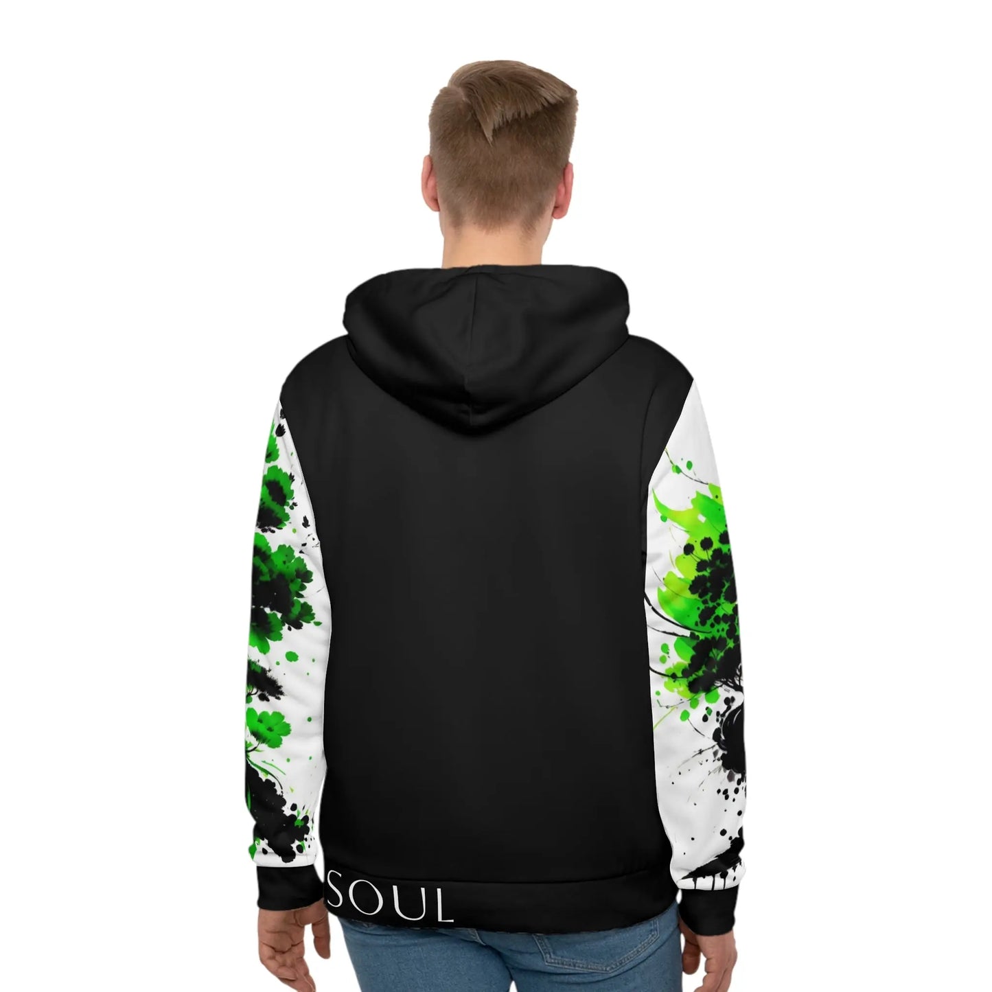 Heart Chakra Tree Black Hoodie Printify