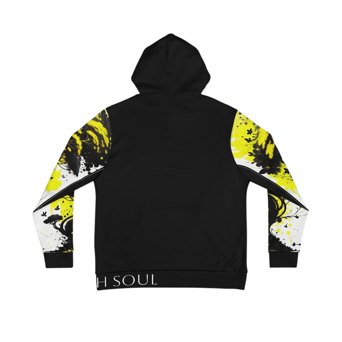 Solar Plexus Chakra Tree Black Hoodie Printify