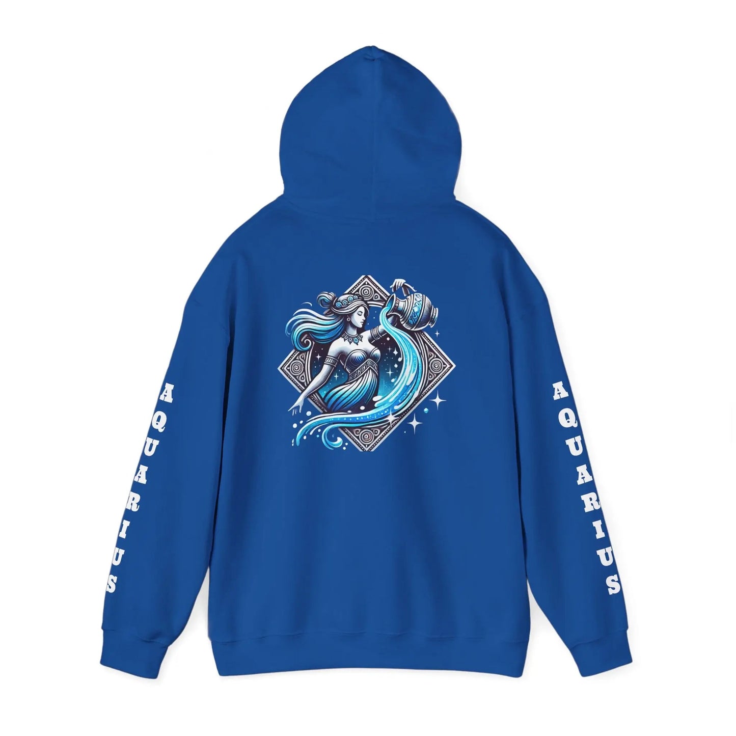 Aquarius Energy Everyday Hooded Sweatshirt Printify