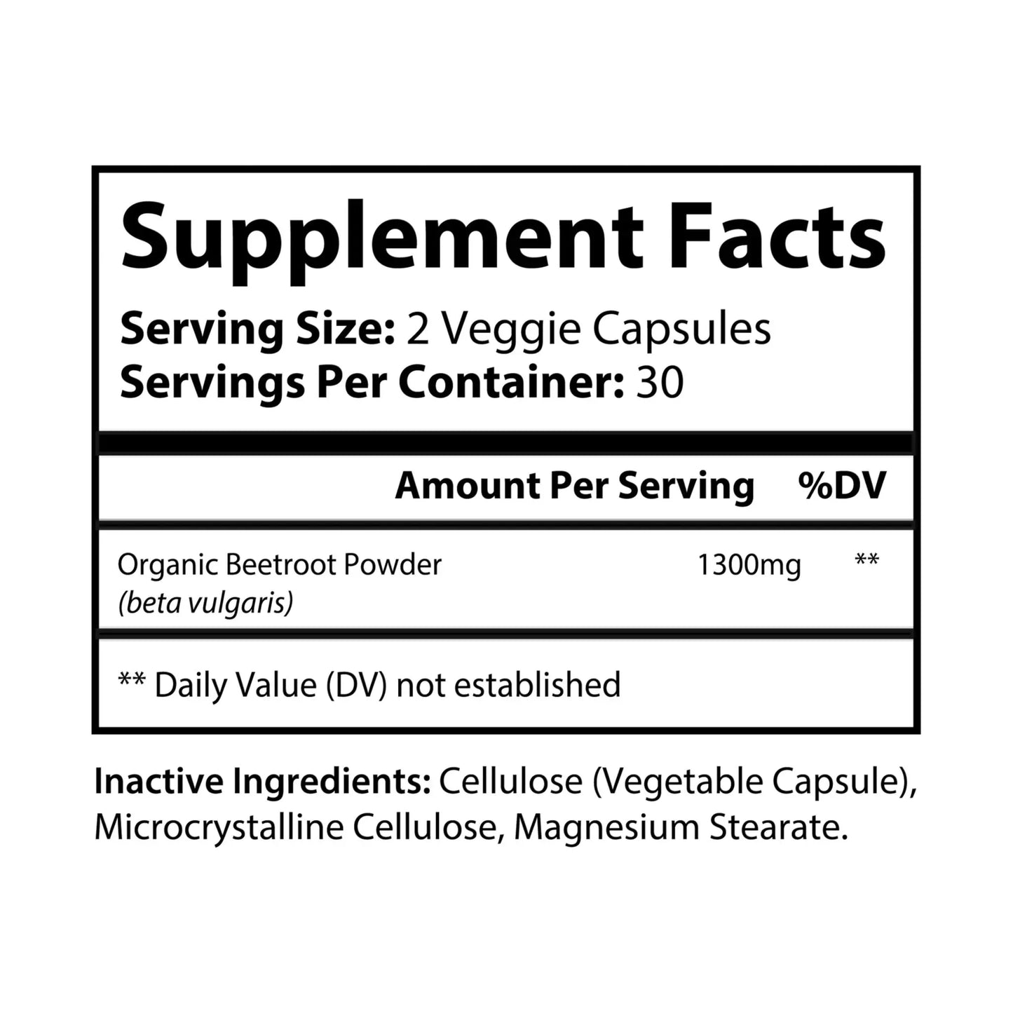 Beetroot Supplement (60 Capsules) Printify