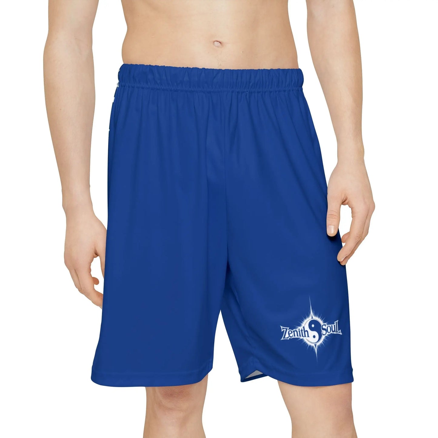 Camo Men’s Sports Shorts Blue (AOP) Printify