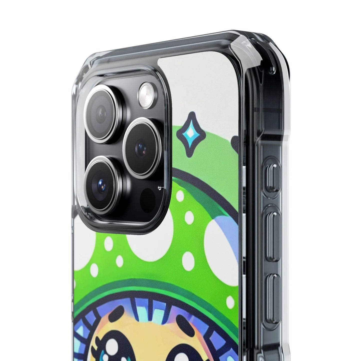 Cute Mushroom Magnetic Clear Impact Case for iPhone - Fun & Whimsical Phone Protection Printify