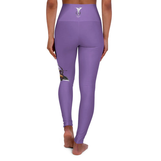 Sagittarius Lilac High Waisted Yoga Leggings (AOP) Printify