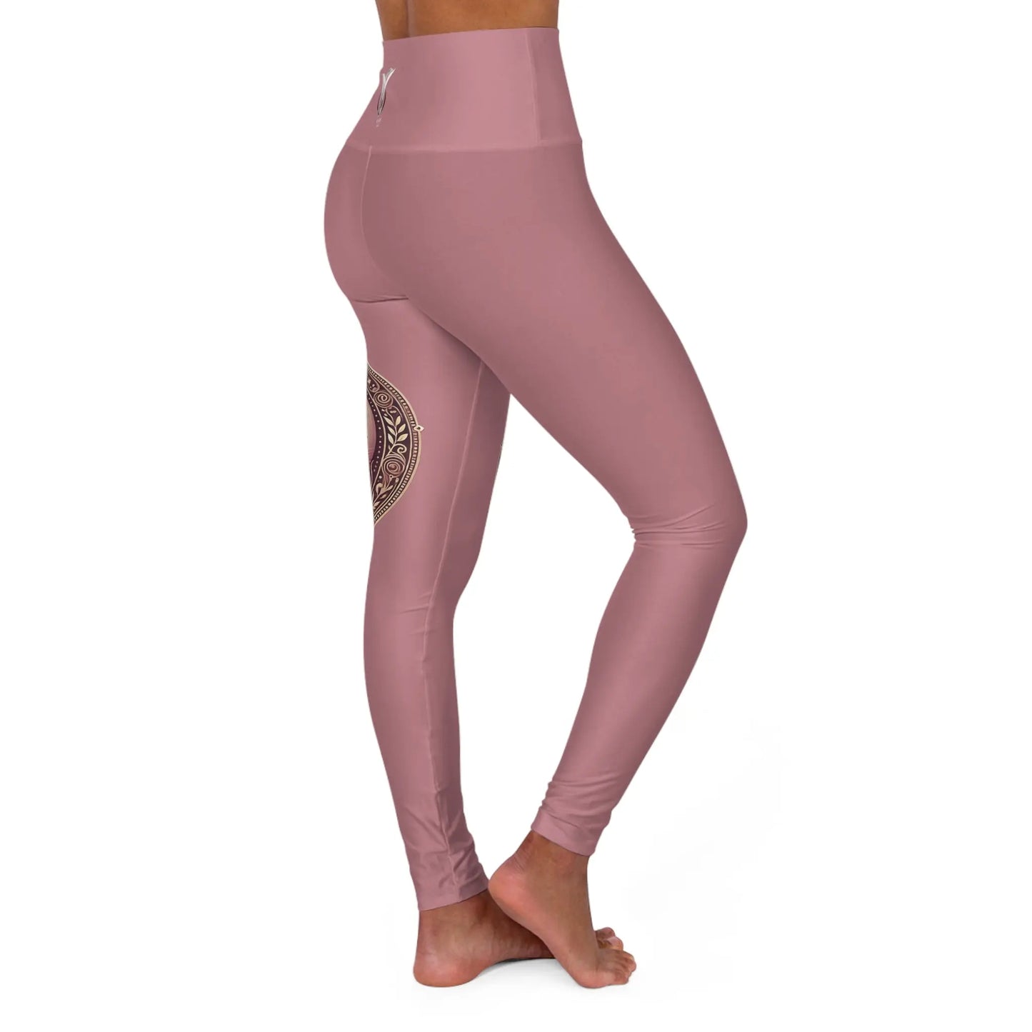 Virgo Mauve High Waisted Yoga Leggings (AOP) Printify
